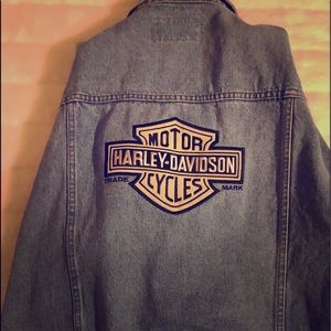 Vintage Harley Davidson denim jacket